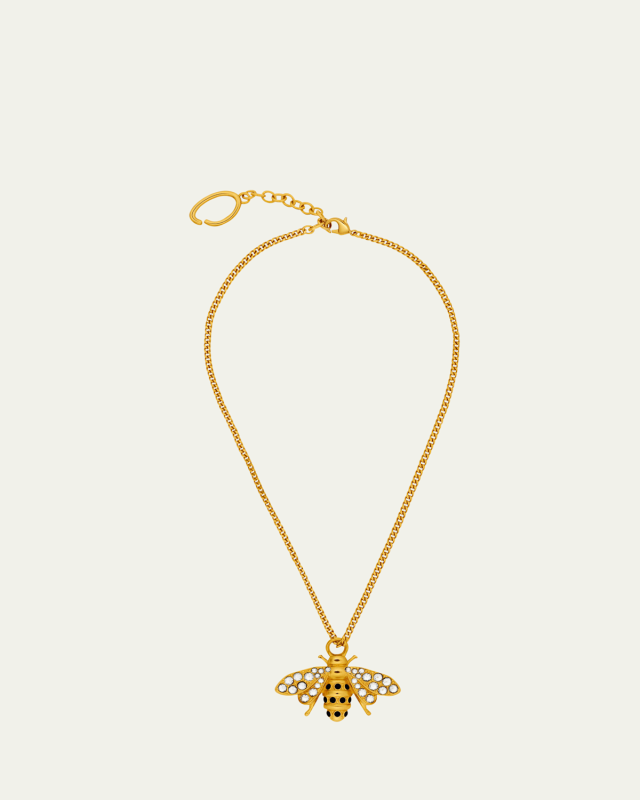 Small Bee Pendant Necklac